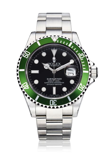 rolex submariner anniversary green replica|rolex submariner 50th anniversary price.